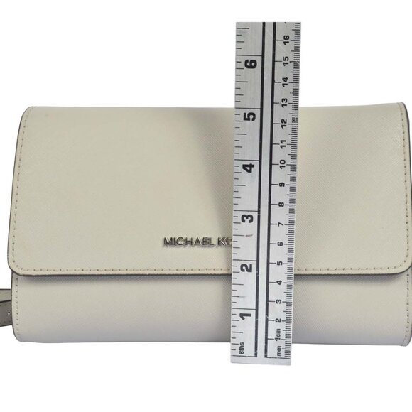 Michael Kors Jet Set Saffiano Leather 3-in-1 Crossbody Beige NWOT - Picture 11 of 14